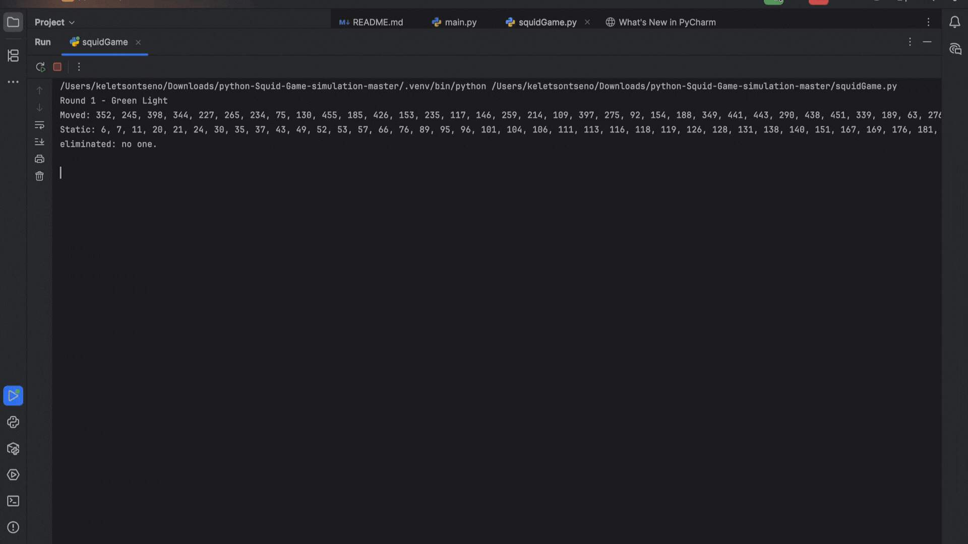 Game Simulation (Python)